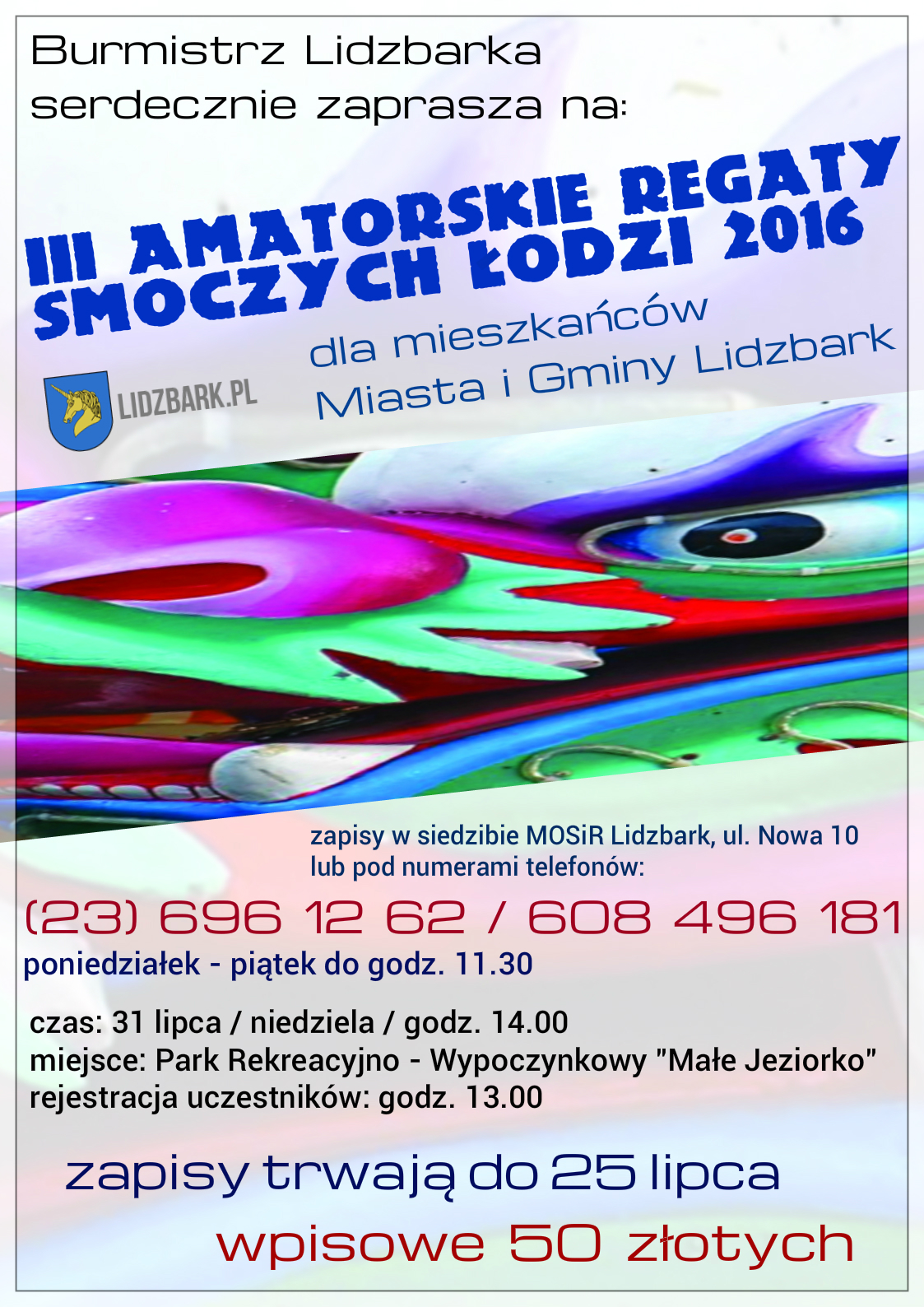 Smocze Łodzie 2016 - plakat 2